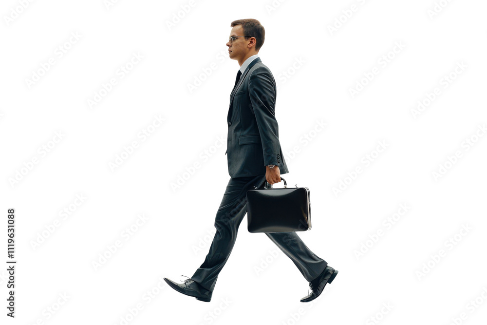 Confident Businessman in a Full Suit Walking Purposefully Through an Urban Setting for Professionalism and Empowerment Themes Confident Businessman in a Full Suit Walking Purposefully Through an Urban Setting for Professionalism and Empowerment Themes