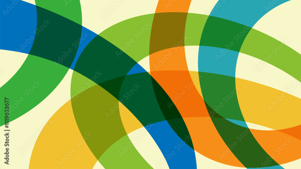 Obraz premium Abstract geometric transparent dynamic shape colorful vector background