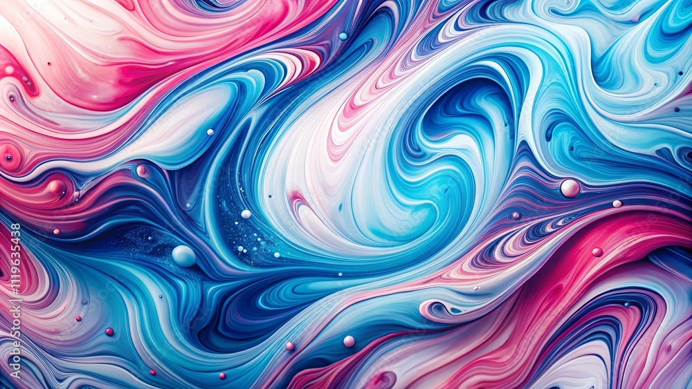 Abstract Swirling Colors A Fluid, Dreamlike Composition of Pink, Blue, and White Hues Abstract Swirling Colors A Fluid, Dreamlike Composition of Pink, Blue, and White Hues
