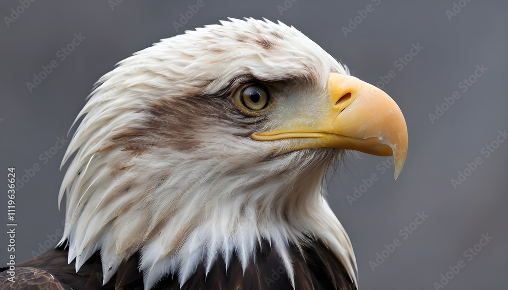 The Bald Eagle (Haliaeetus leucocephalus) portrait The Bald Eagle (Haliaeetus leucocephalus) portrait