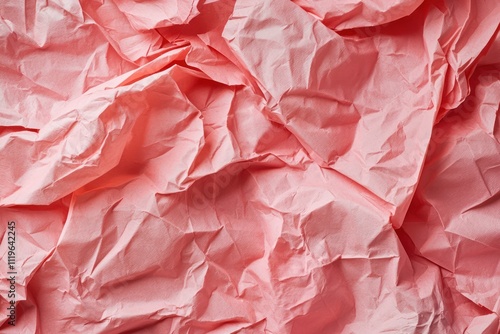 Wallpaper Mural A close-up shot of crumpled pink paper serving as a backdrop with ample copy space. Torontodigital.ca