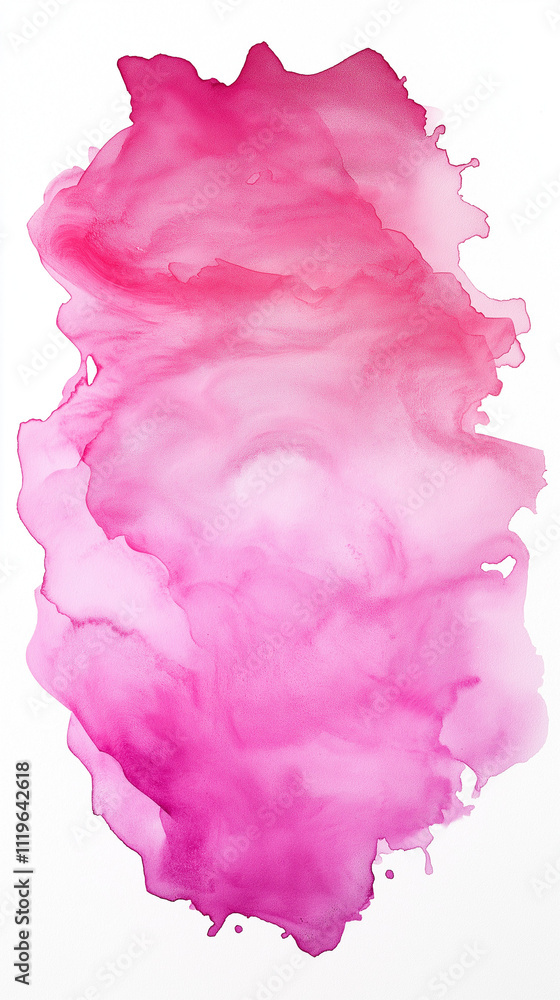 Pink liquid splashes dynamically against a pristine white background, creating a vibrant and eye-catching visual contrast Pink liquid splashes dynamically against a pristine white background, creating a vibrant and eye-catching visual contrast
