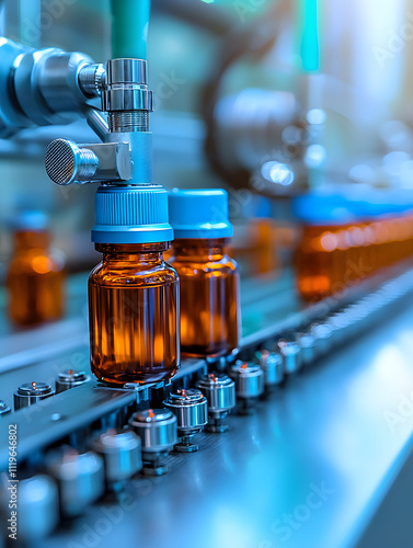 Pharmaceutical production process manufacturing facility product images industrial environment close-up view quality assurance concept