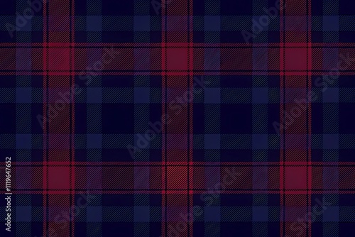 Midnight Plaid Pattern