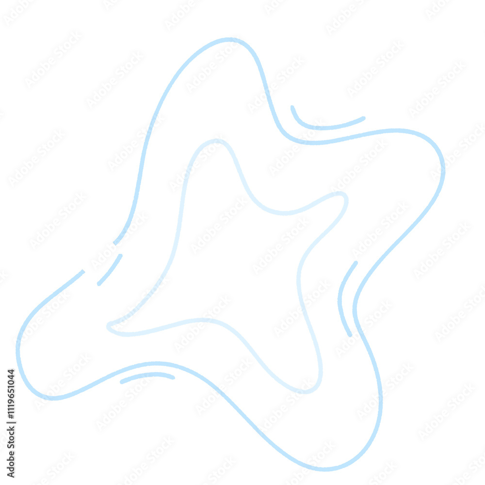 Blue Abstract Shape:Serene Blue Vortex Blue Abstract Shape:Serene Blue Vortex