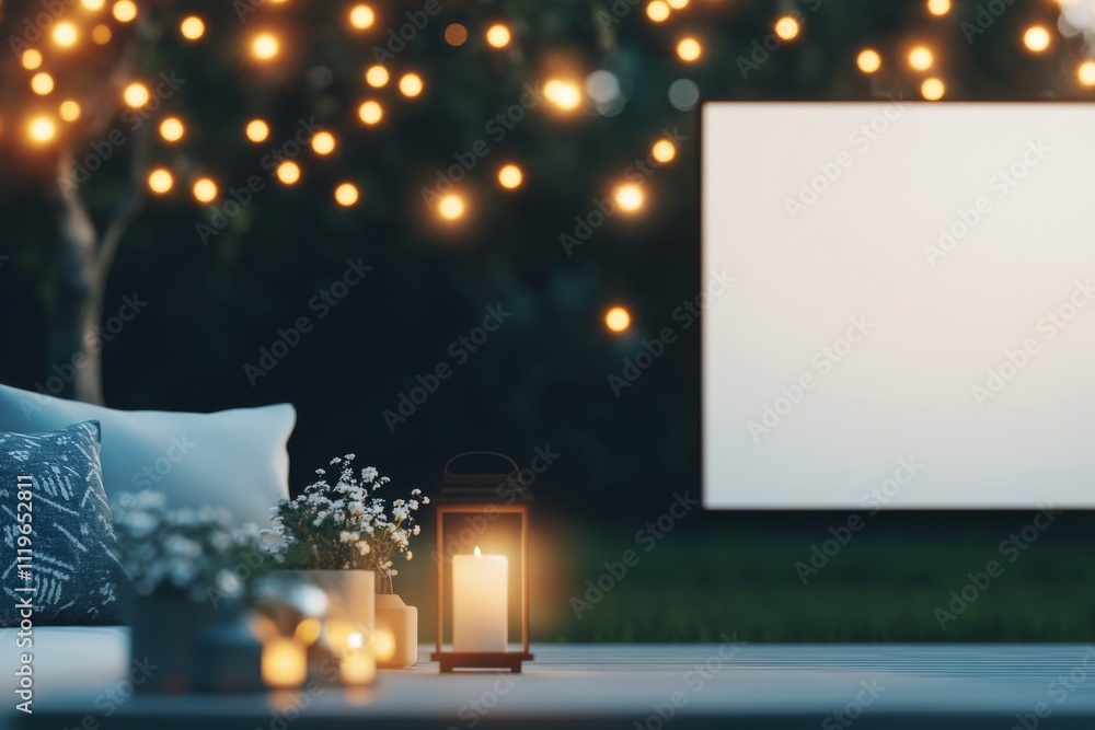 Festive lights adorn a textured wall for a cozy atmosphere during a celebration Festive lights adorn a textured wall for a cozy atmosphere during a celebration