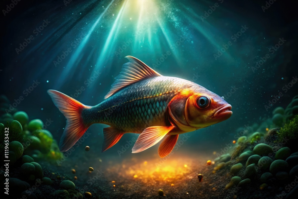 Underwater Fish, Low Light Aquarium, Nighttime Fish Photography, Dark Aquatic Life, Glowing Fish, Bioluminescent Fish, Deep Sea Fish Image Underwater Fish, Low Light Aquarium, Nighttime Fish Photography, Dark Aquatic Life, Glowing Fish, Bioluminescent Fish, Deep Sea Fish Image