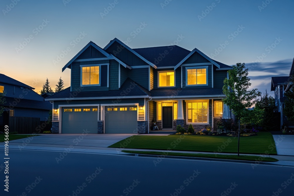 modern suburban house craftsman style two story sage green siding stone accents modern suburban house craftsman style two story sage green siding stone accents