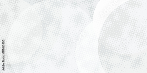 White geometric abstract background overlap layer on bright space with lines effect decoration. Modern graphic design element circles