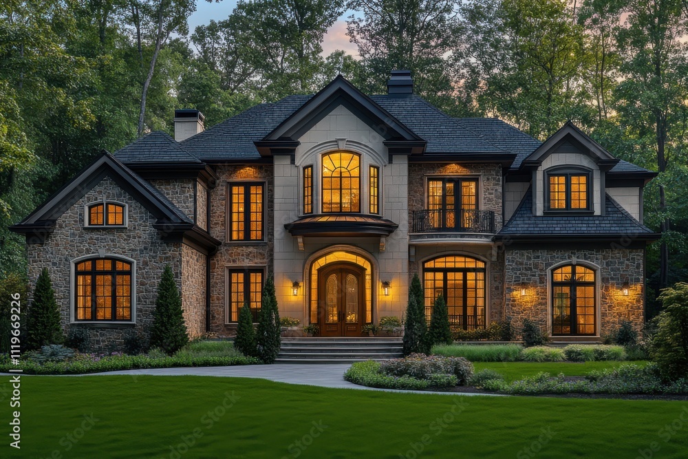 Luxurious mansion grand estate elegant architecture Luxurious mansion grand estate elegant architecture