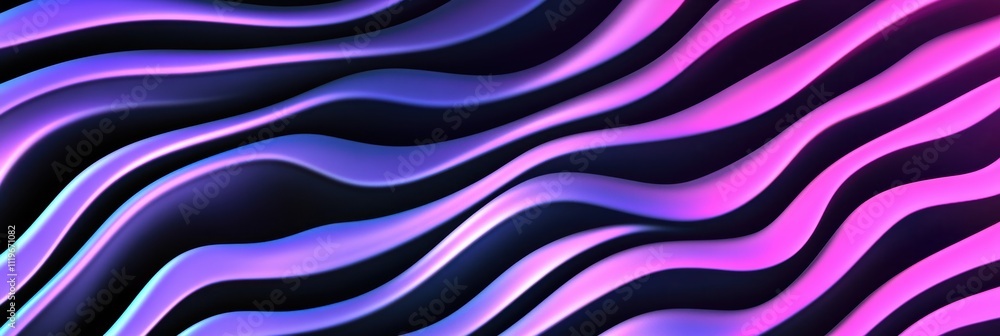 Fototapeta premium 柔らかな曲線が描く色とりどりの抽象パターン