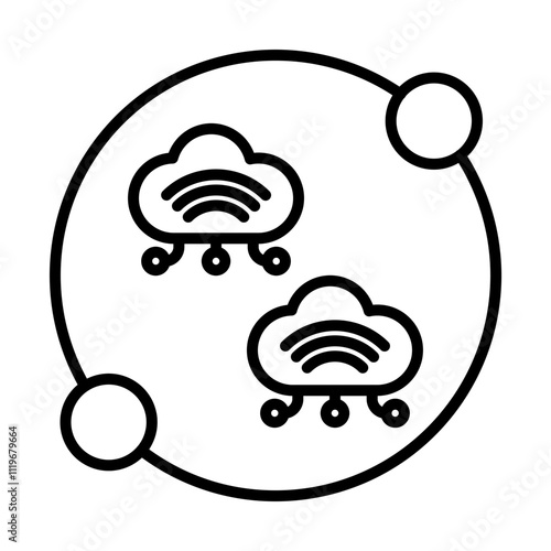 IoT Integration line icon