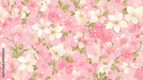 Anime Flower Wallpaper Featuring Lovely Lily Design