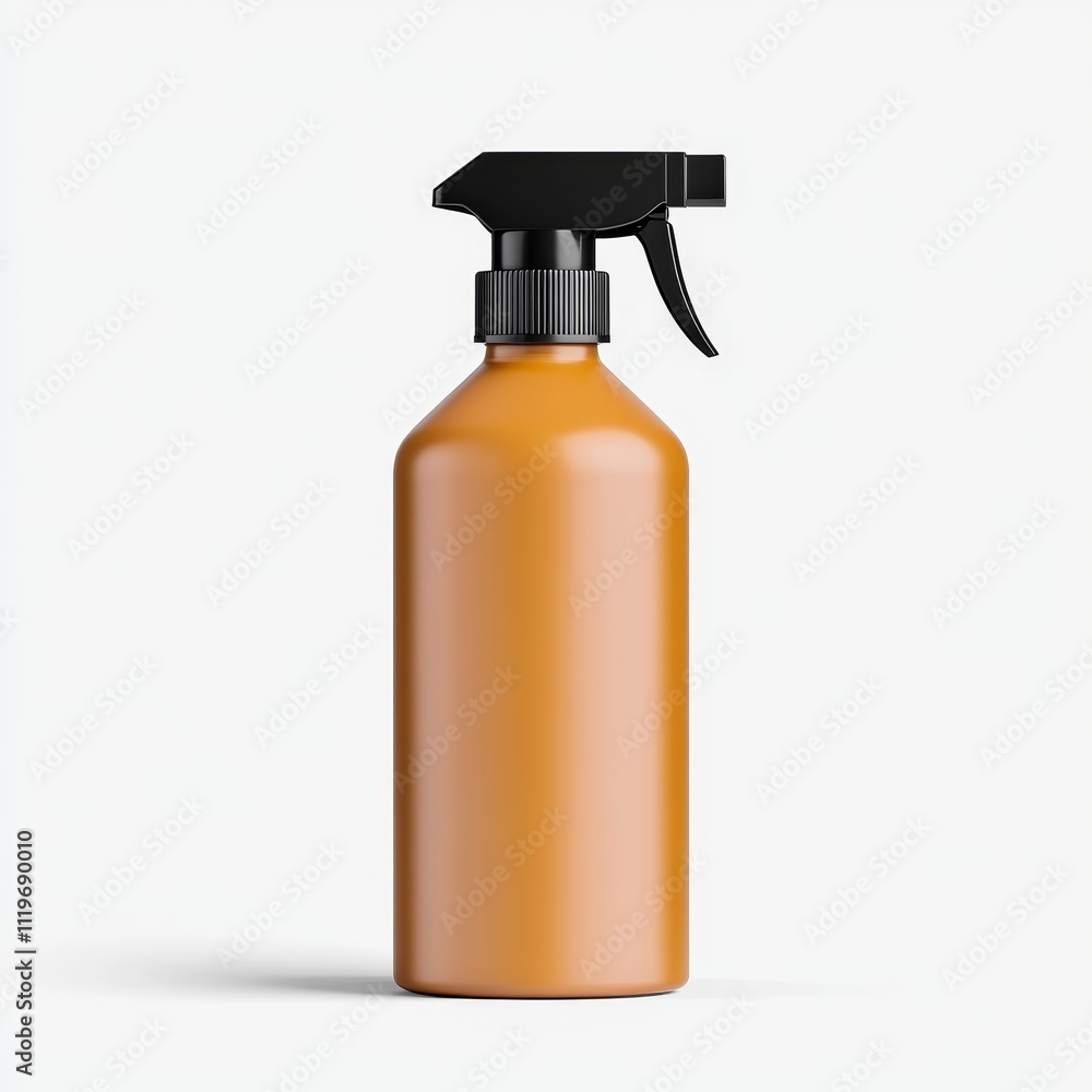 Alcohol Spray Bottle with Minimalist Nozzle Design on White Background, Realistic 3D Rendering Alcohol Spray Bottle with Minimalist Nozzle Design on White Background, Realistic 3D Rendering
