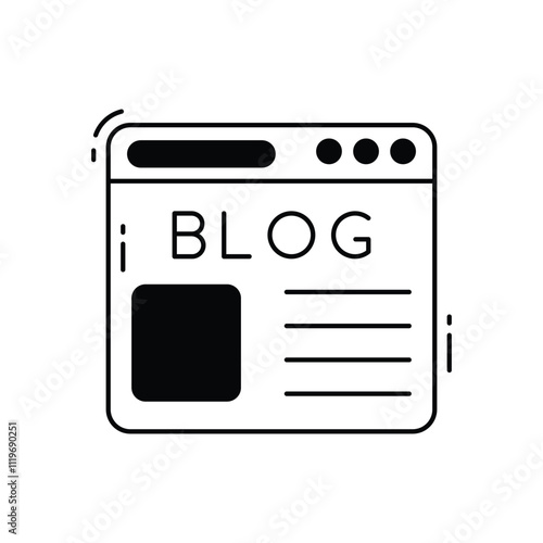 blog vector icon