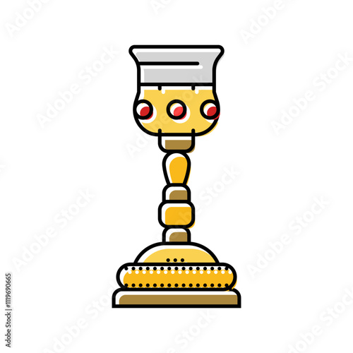 fresco byzantine color icon vector. fresco byzantine sign. isolated symbol illustration