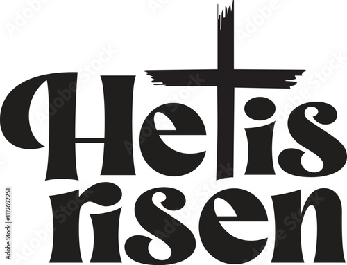 He is risen SVG