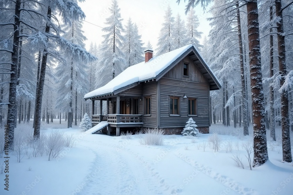 house in the snow house in the snow