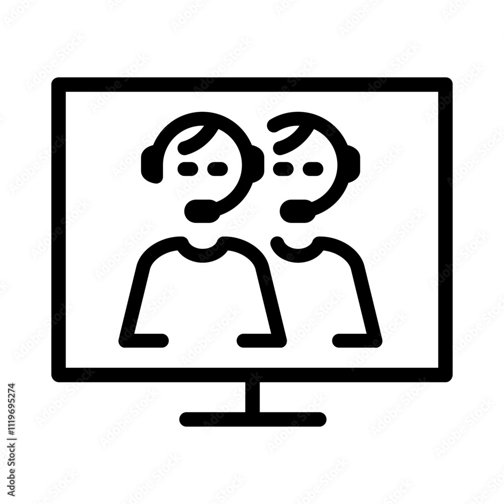 Support vector icon. online help illustration sign. operator symbol or logo. Support vector icon. online help illustration sign. operator symbol or logo.