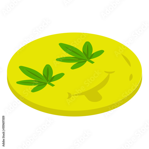weed smiley face tongue out concept Happy 420 Smoker Face vector icon design, Cannabis and marijuana symbol, thca and cbda sign, recreational herbal drug stock illustration