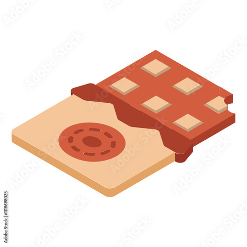 cannabis infused snacks or chocolate bars isometric concept, marijuana edible experience vector icon design, Cannabis and marijuana symbol, thca and cbda sign, recreational herbal drug illustration