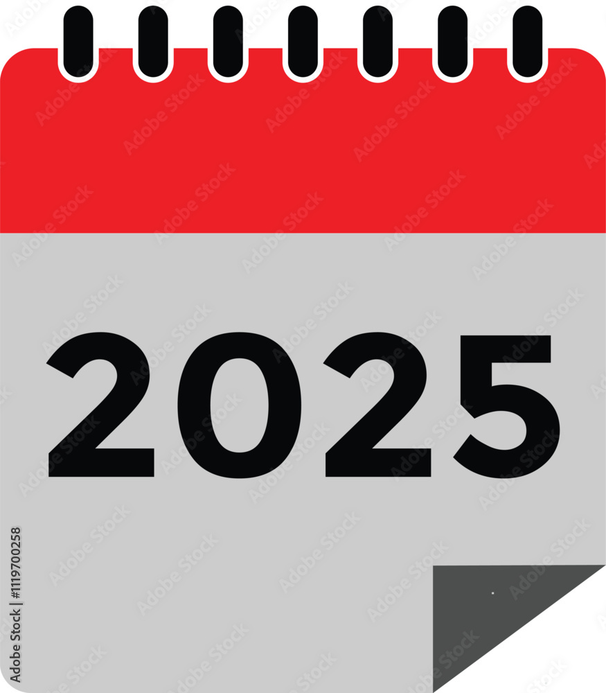 2025 year, calendar icon. Flat calendar icon design showing the year 2025
2025 year, calendar icon. Flat calendar icon design showing the year 2025