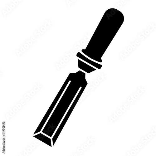 chisel icon, flat style pictogram icon for mobile app ui or ux, vector illustration symbol logo design sign, isolated on white