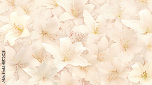 Wallpaper Mural Charming Lily Flower Wallpaper in Anime Manga Art Style Torontodigital.ca