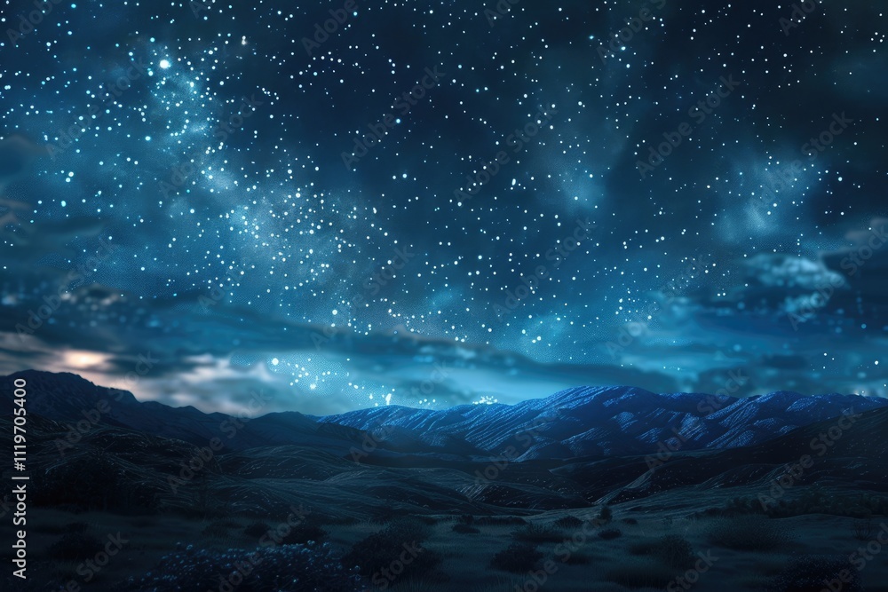 Naklejka premium Galaxy cosmos