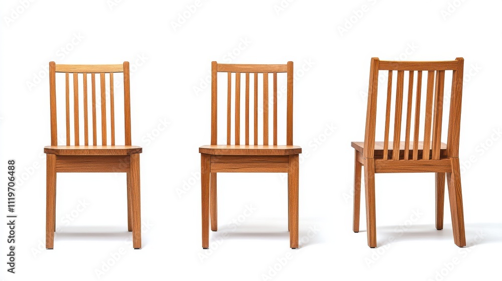 Wooden dining chairs high back design vertical slats Wooden dining chairs high back design vertical slats