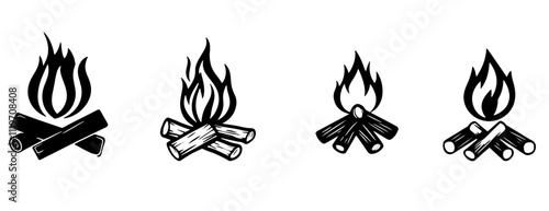 Fire silhoeuttes 