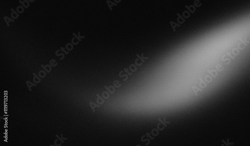 Grainy gradient background, grey black white monochrome abstract noise texture banner backdrop design