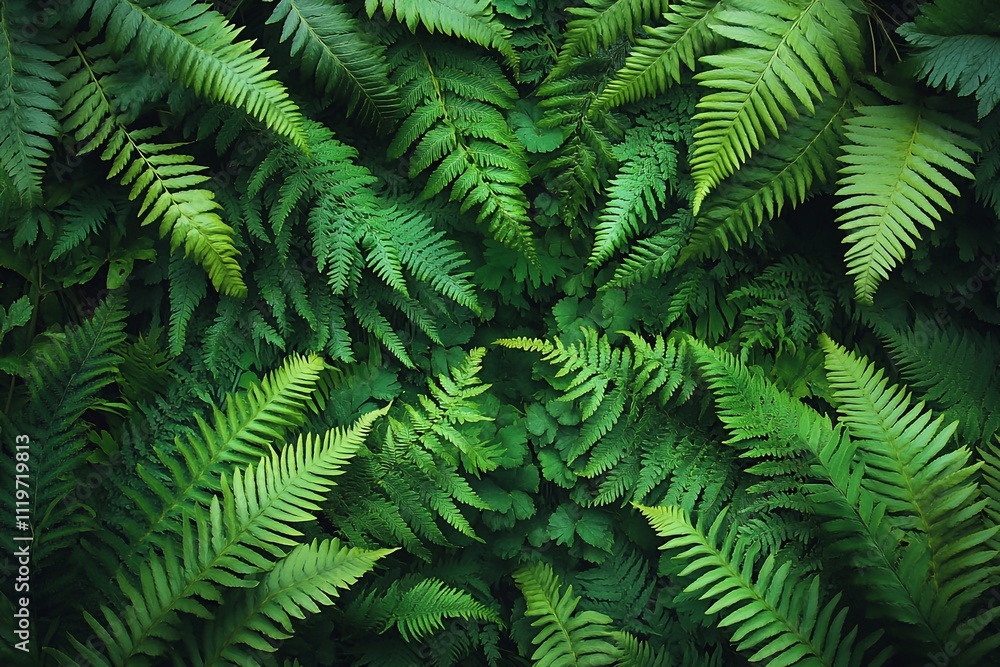 green fern leaves green fern leaves