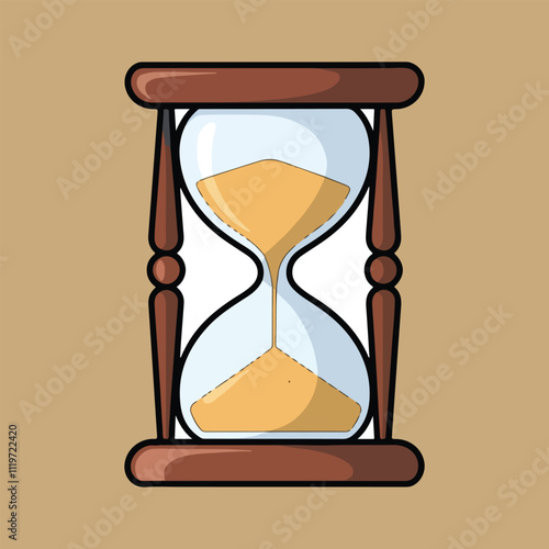 Hourglass icon set. Sandglass symbol, logo. Reload hourglass timer icon vector. Vector illustration