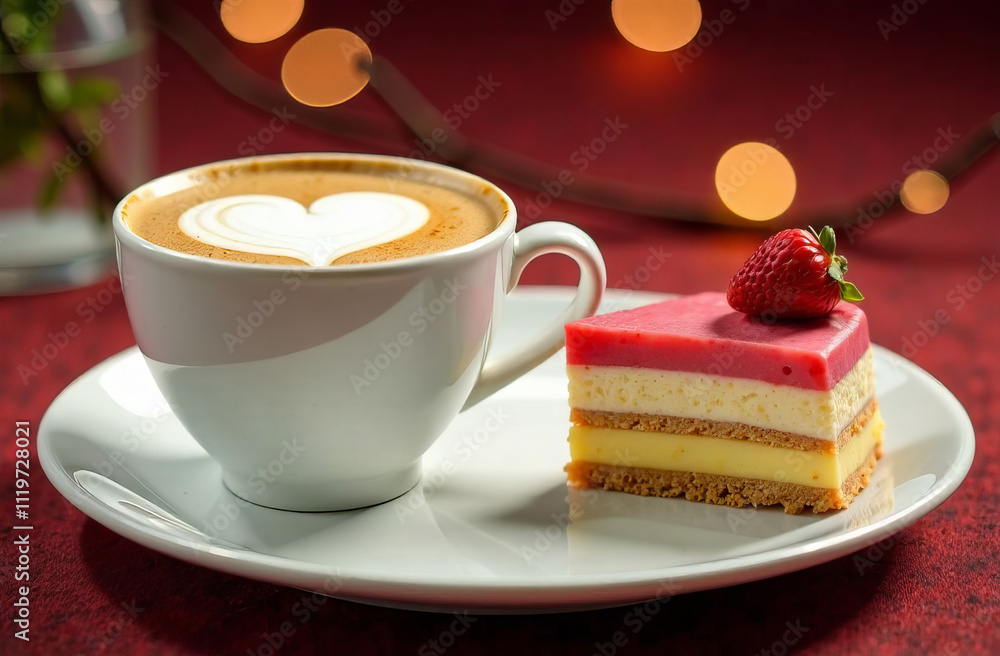 cookies and cupcakes in the shape of hearts, decorated with cream and berries, decorated in the form of a valentine cookies and cupcakes in the shape of hearts, decorated with cream and berries, decorated in the form of a valentine