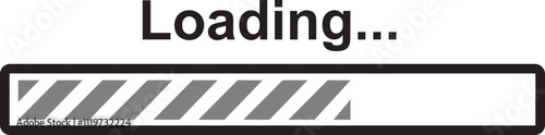 Loading bar icon. Loading bar progress icon, load sign vector illustration isolated on transparent backgrounds. System software update and upgrade concept load sign. Download progress icon.