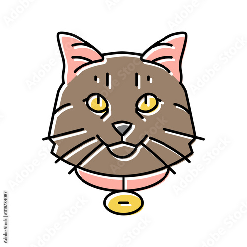 vaccination cat breeding color icon vector. vaccination cat breeding sign. isolated symbol illustration