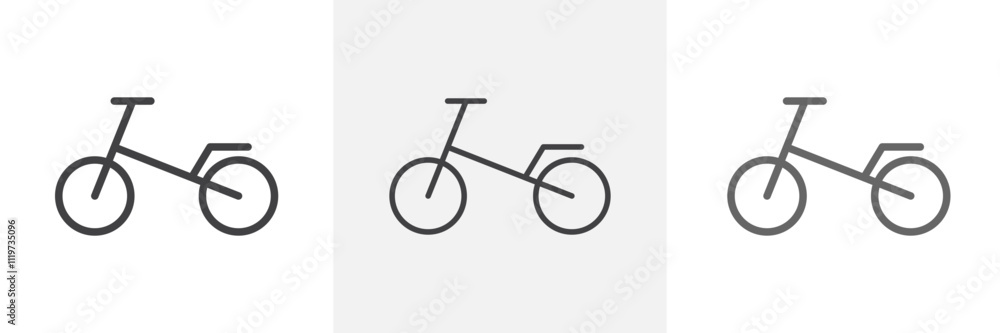 Bicycle icon collection in black and colored style. Bicycle icon collection in black and colored style.