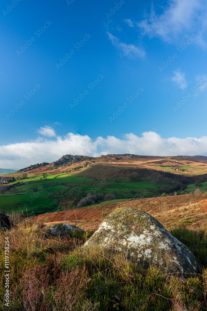 A sunny winters day at The Roaches in the Staffordshire Peak District National Park, England, UK. A sunny winters day at The Roaches in the Staffordshire Peak District National Park, England, UK.