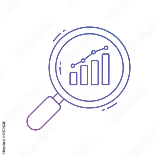 market research vector icon