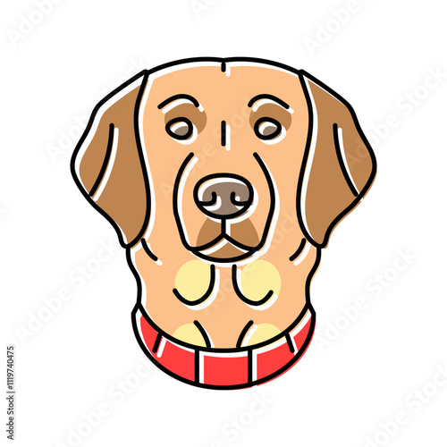 collar dog color icon vector. collar dog sign. isolated symbol illustration
