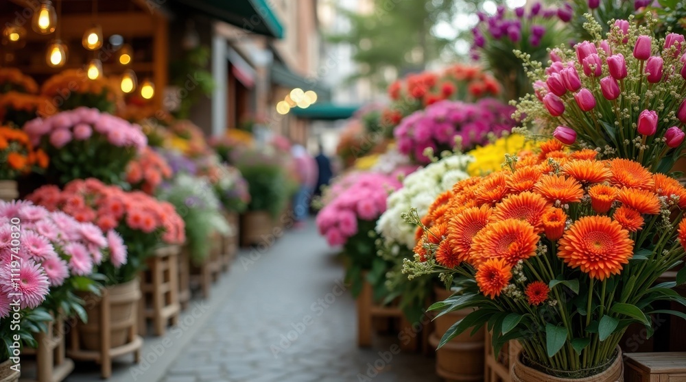 Fresh Flower Market Display Fresh Flower Market Display