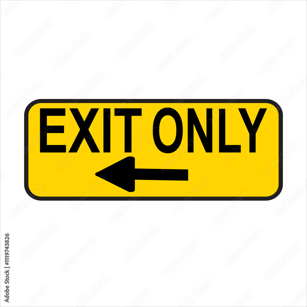 Exit only warning signage vector illustration art work 02
Exit only warning signage vector illustration art work 02