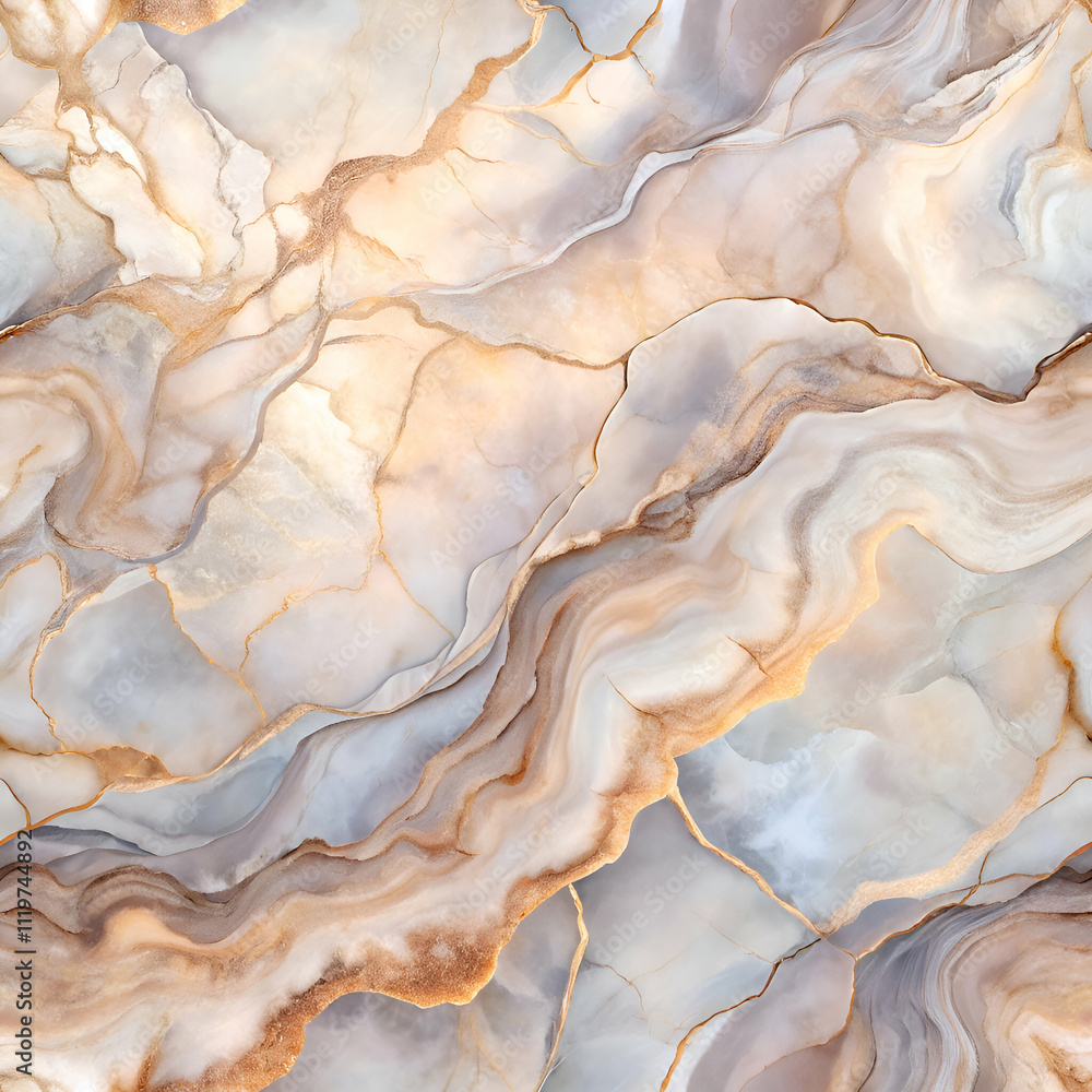 Fototapeta premium Abstract Beige and Gold Marble Texture.