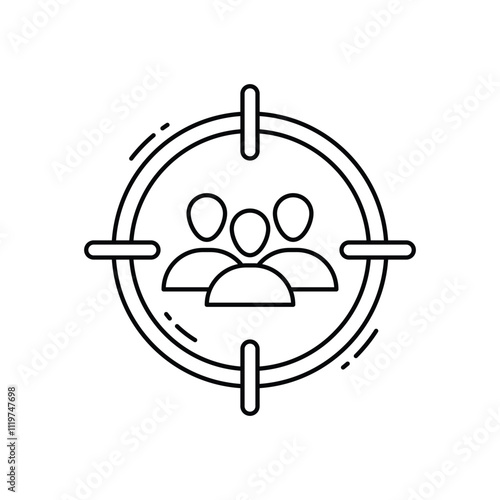 target audience vector icon