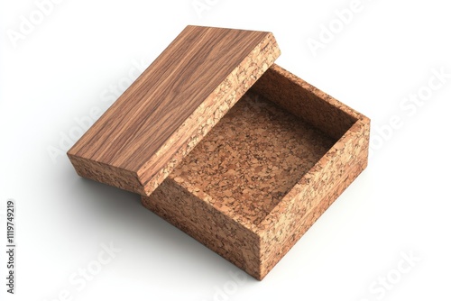 Eco-Friendly Gift Box Made from Natural Cork and Wood