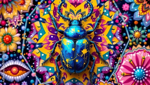 Whimsical insect art for young imaginations.