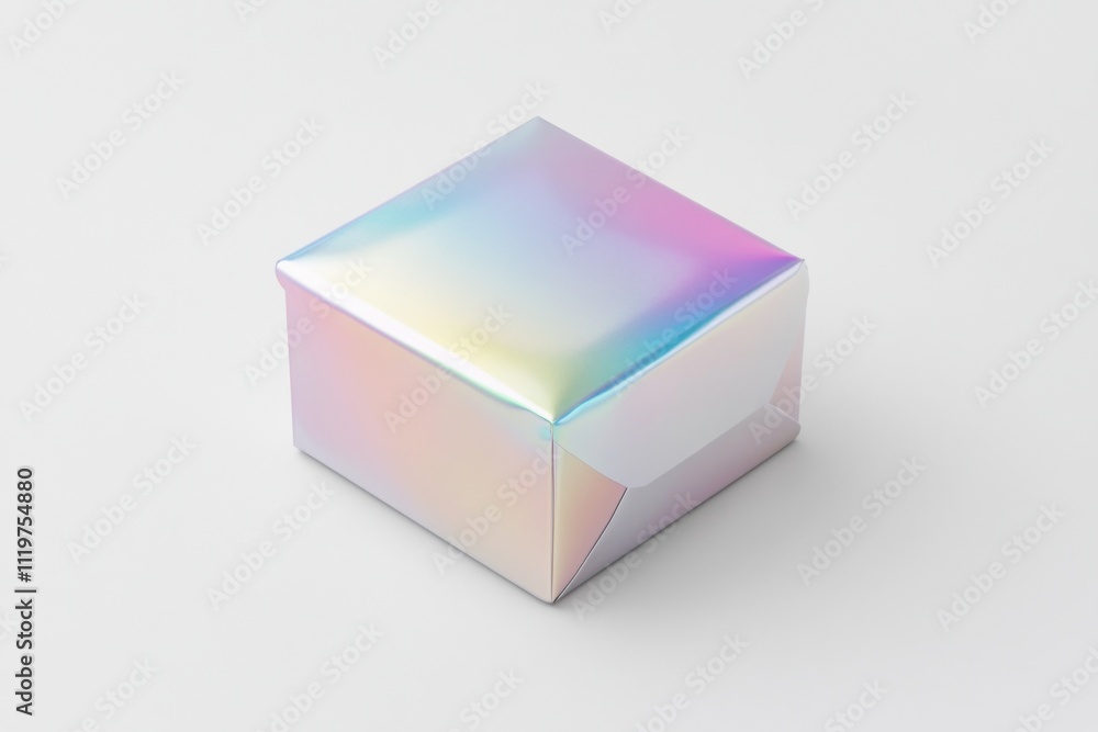 Prismatic Pearl White Gift Box in Neon Light Prismatic Pearl White Gift Box in Neon Light
