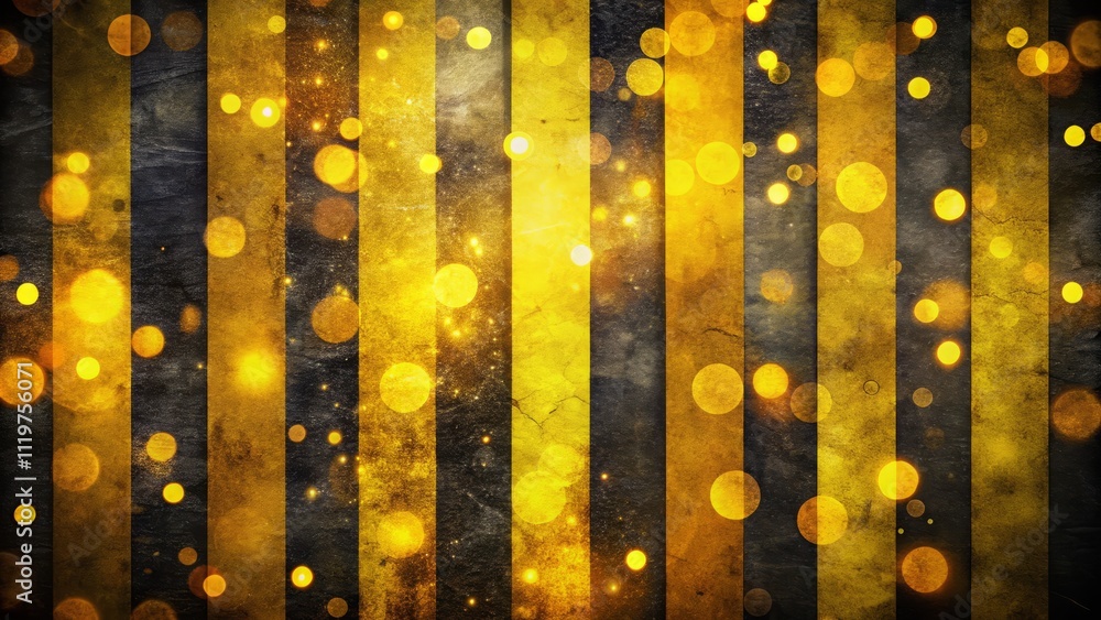 Grunge Background Featuring Bold Yellow Stripes on Dark Surface with Bokeh Effect for High-Impact Visuals Grunge Background Featuring Bold Yellow Stripes on Dark Surface with Bokeh Effect for High-Impact Visuals
