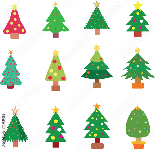 Christmas day celebration vector icon